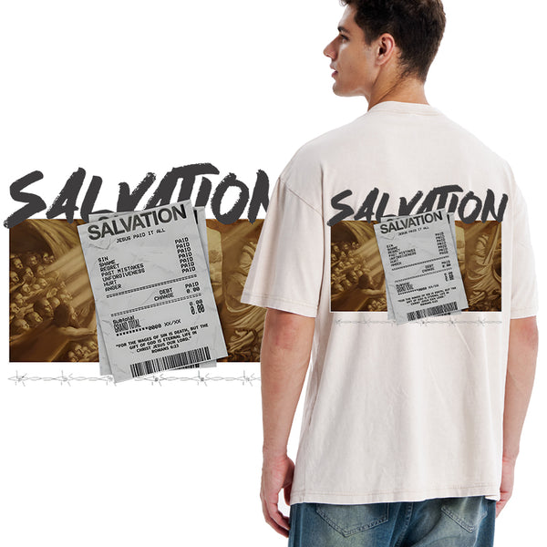 GC-WTSA0830 Salvation Christian Washed T-Shirt