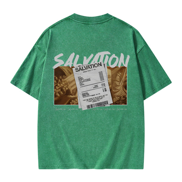 GC-WTSA0830 Salvation Christian Washed T-Shirt