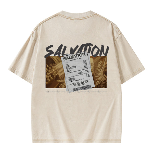 GC-WTSA0830 Salvation Christian Washed T-Shirt