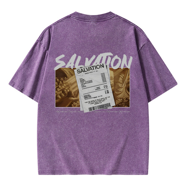 GC-WTSA0830 Salvation Christian Washed T-Shirt