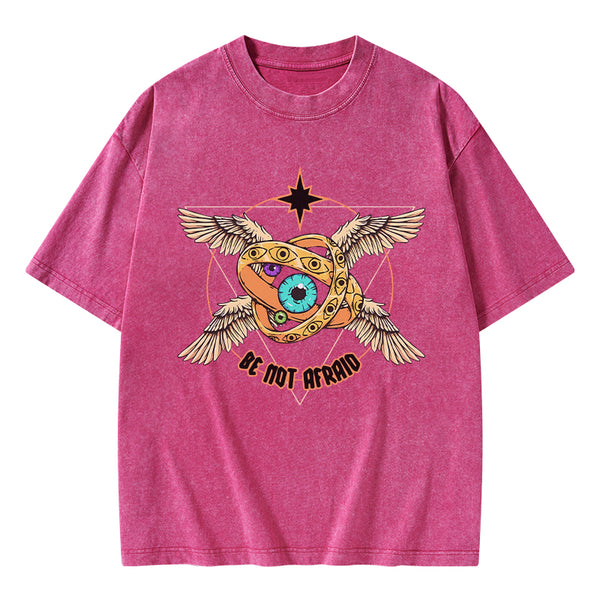 GC-WTSA0848 Be Not Afraid Christian Washed T-Shirt