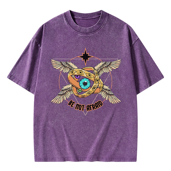 GC-WTSA0848 Be Not Afraid Christian Washed T-Shirt