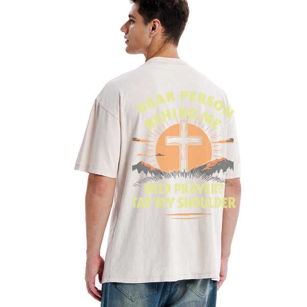 Dear Person Behind Me Christian Washed T-Shirt