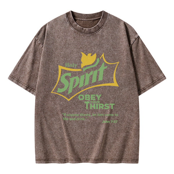 GC-WTSA0887 Holy Spirit CHristian Washed T-Shirt