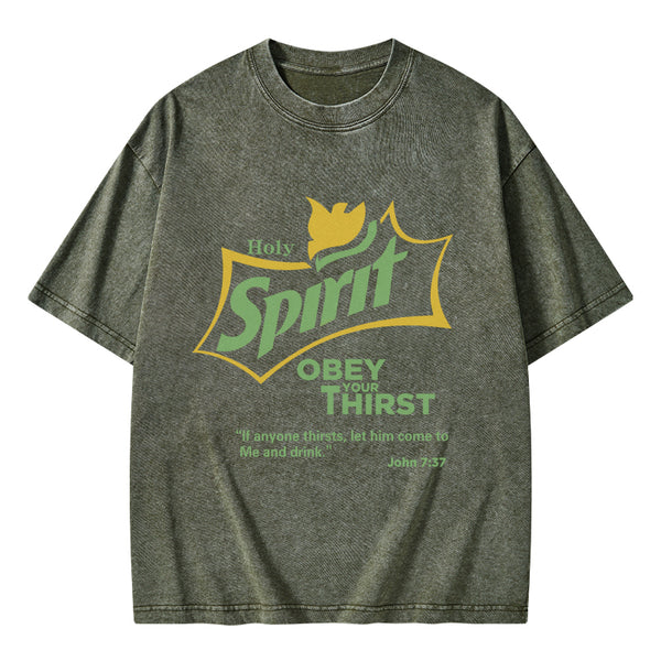 GC-WTSA0887 Holy Spirit CHristian Washed T-Shirt