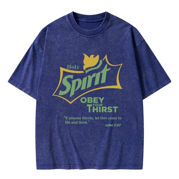 GC-WTSA0887 Holy Spirit CHristian Washed T-Shirt