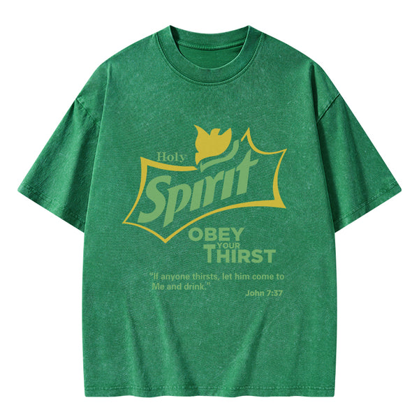 GC-WTSA0887 Holy Spirit CHristian Washed T-Shirt