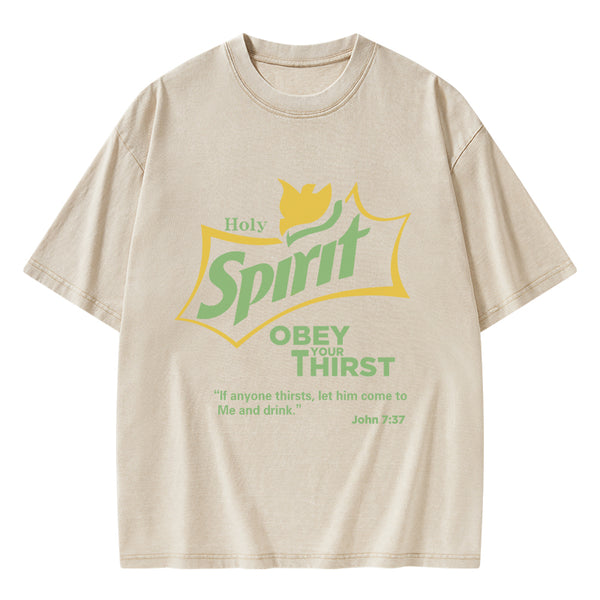 GC-WTSA0887 Holy Spirit CHristian Washed T-Shirt