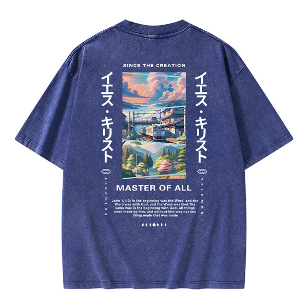 GC-WTSA0891 Since The Creation Christian Washed T-Shirt