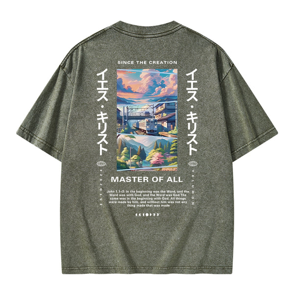 GC-WTSA0891 Since The Creation Christian Washed T-Shirt