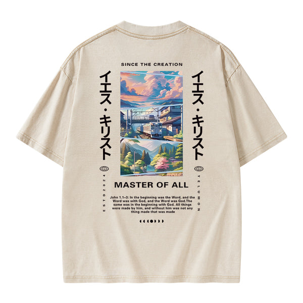 GC-WTSA0891 Since The Creation Christian Washed T-Shirt