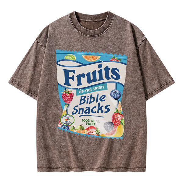 GC-WTSA0902 Fruit Of The Spirit Christian Washed T-Shirt