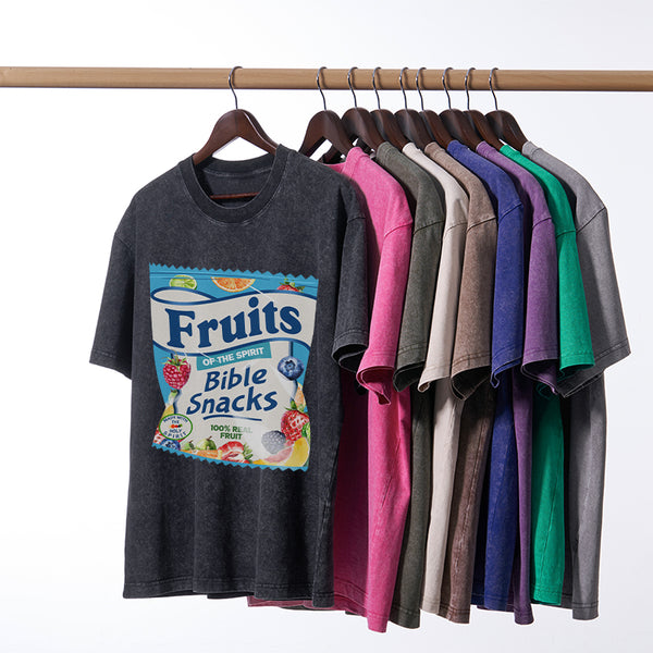 GC-WTSA0902 Fruit Of The Spirit Christian Washed T-Shirt