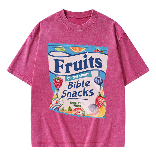GC-WTSA0902 Fruit Of The Spirit Christian Washed T-Shirt