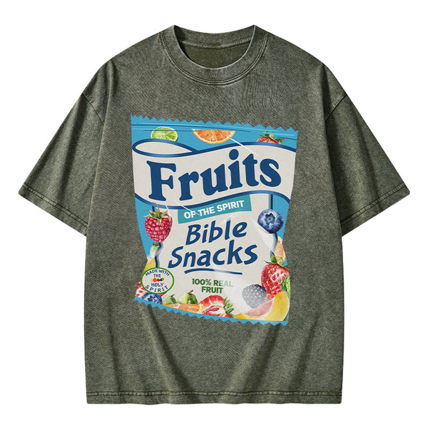 GC-WTSA0902 Fruit Of The Spirit Christian Washed T-Shirt
