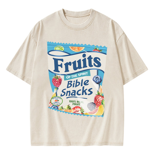 GC-WTSA0902 Fruit Of The Spirit Christian Washed T-Shirt