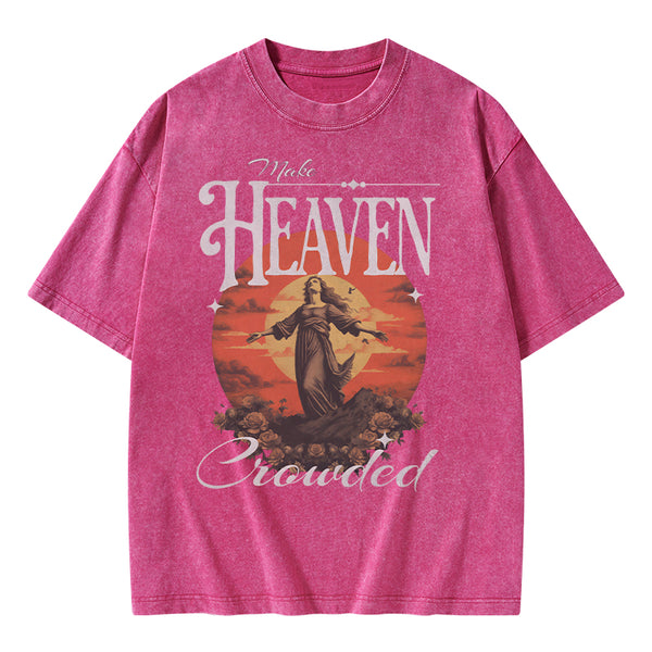 GC-WTSA0904 Make Heaven Christian Washed T-Shirt