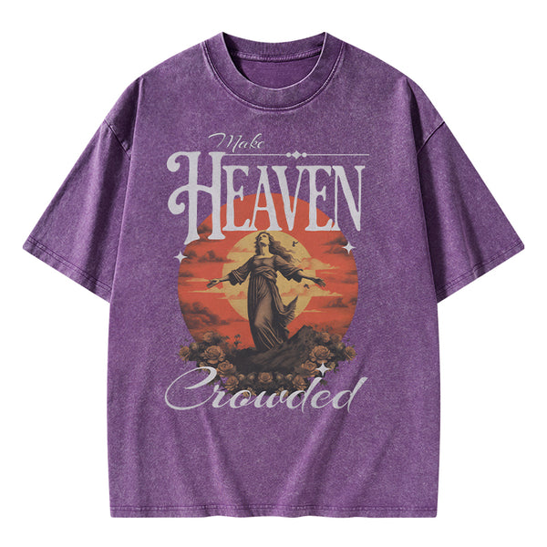 GC-WTSA0904 Make Heaven Christian Washed T-Shirt