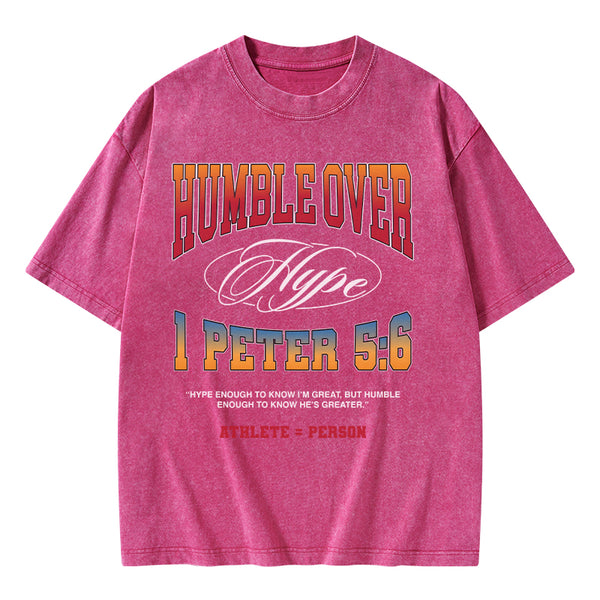 GC-WTSA0930 Humble Over Christian Washed T-Shirt