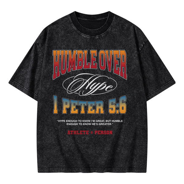GC-WTSA0930 Humble Over Christian Washed T-Shirt