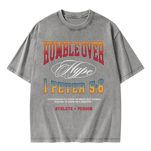 GC-WTSA0930 Humble Over Christian Washed T-Shirt