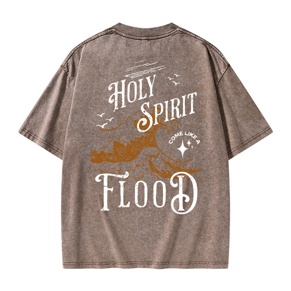 GC-WTSA0931 Holy Spirit Christian Washed T-Shirt