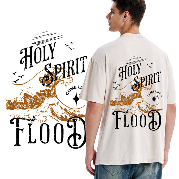GC-WTSA0931 Holy Spirit Christian Washed T-Shirt