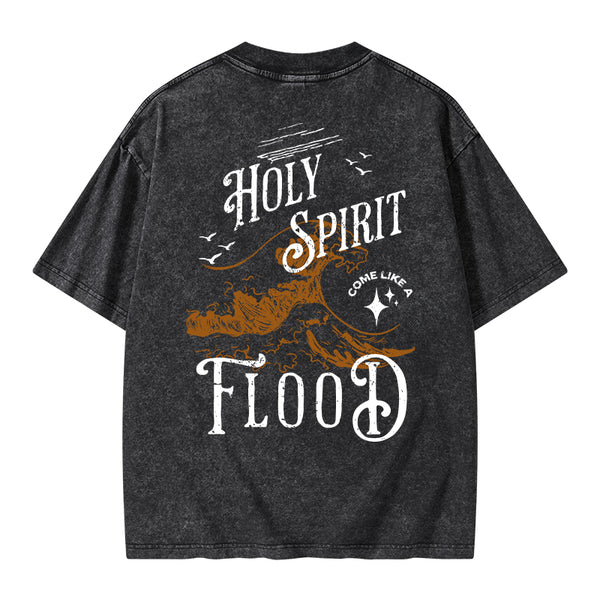 GC-WTSA0931 Holy Spirit Christian Washed T-Shirt