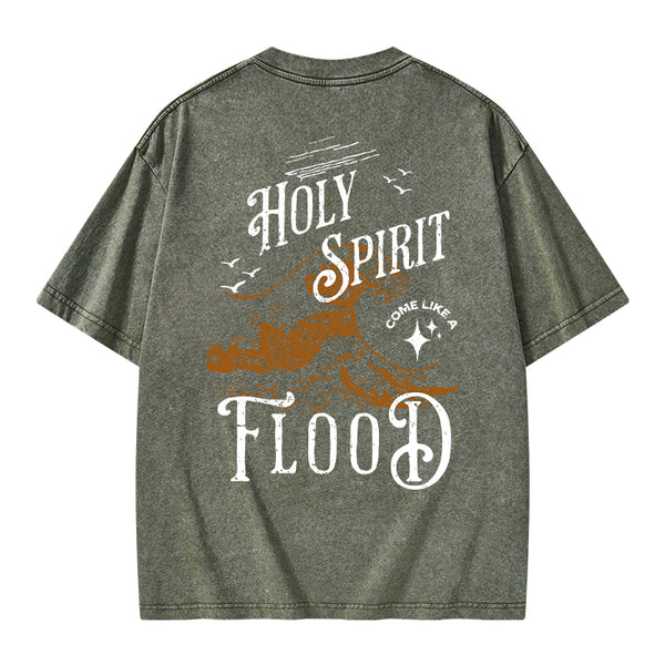 GC-WTSA0931 Holy Spirit Christian Washed T-Shirt