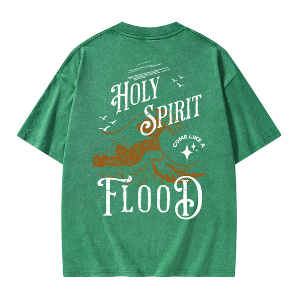 GC-WTSA0931 Holy Spirit Christian Washed T-Shirt