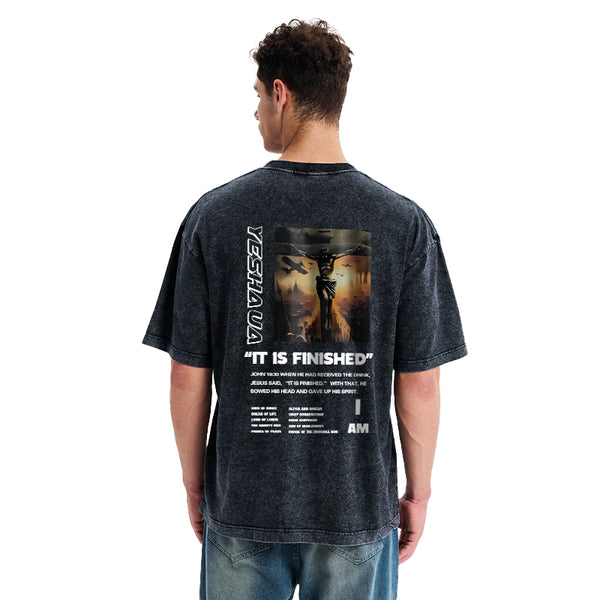 GC-WTSA1111 It Is Finished Christian Washed T-Shirt