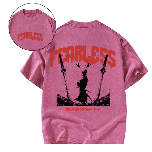 GC-WTSA1120 Fearless Christian Washed T-Shirt