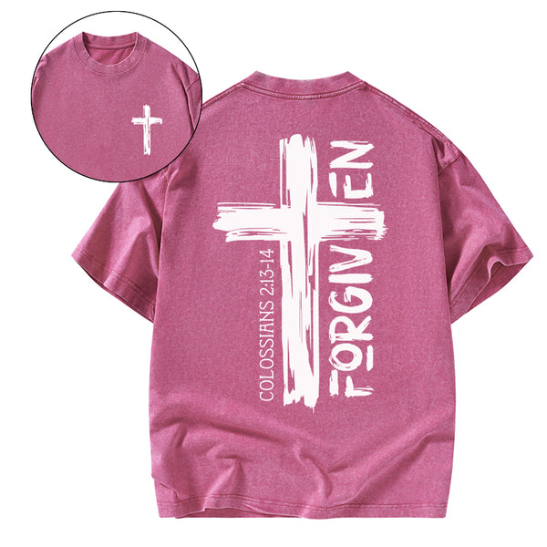 Forgiven Christian Washed T-Shirt