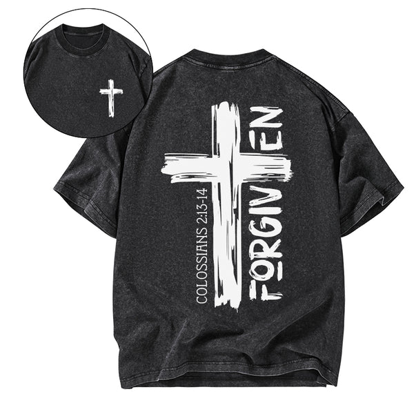 Forgiven Christian Washed T-Shirt