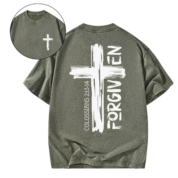 Forgiven Christian Washed T-Shirt