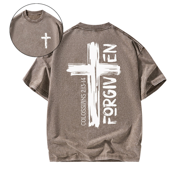 Forgiven Christian Washed T-Shirt