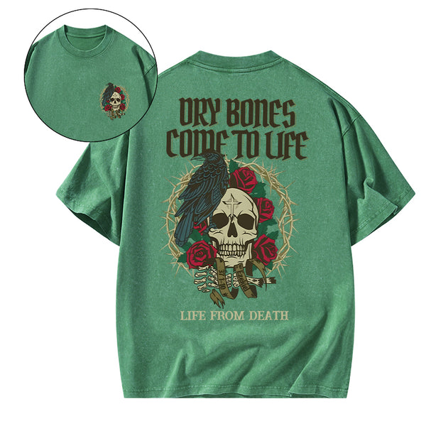 Dry Bones Come To Life Christian Washed T-Shirt