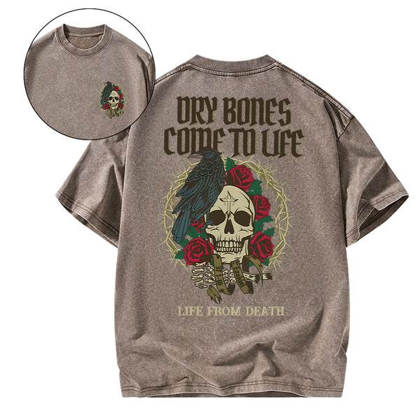 Dry Bones Come To Life Christian Washed T-Shirt