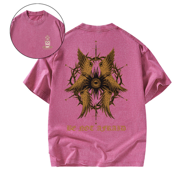 Be Not Afraid Christian Washed T-Shirt