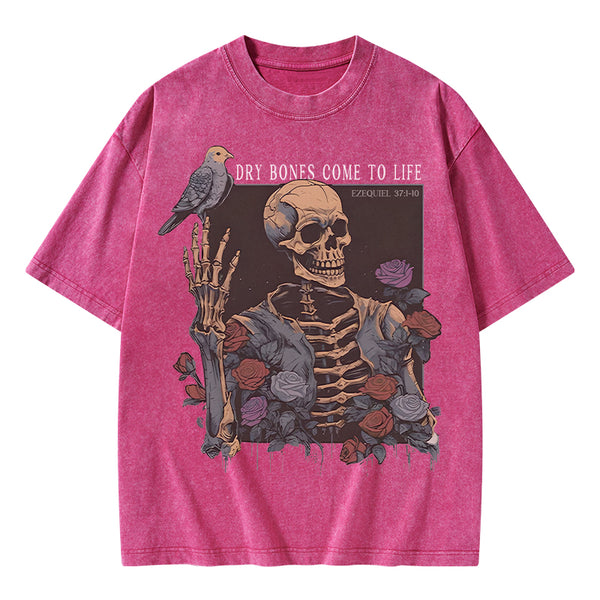 Dry Bones Come To Life Christian Washed T-Shirt