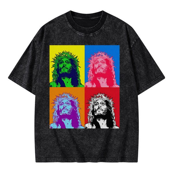 GC-WTSA1314 Jesus Christian Washed T-Shirt