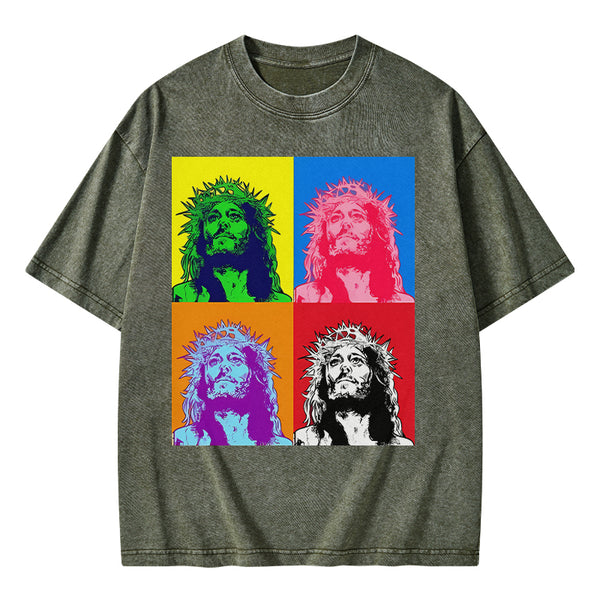 GC-WTSA1314 Jesus Christian Washed T-Shirt