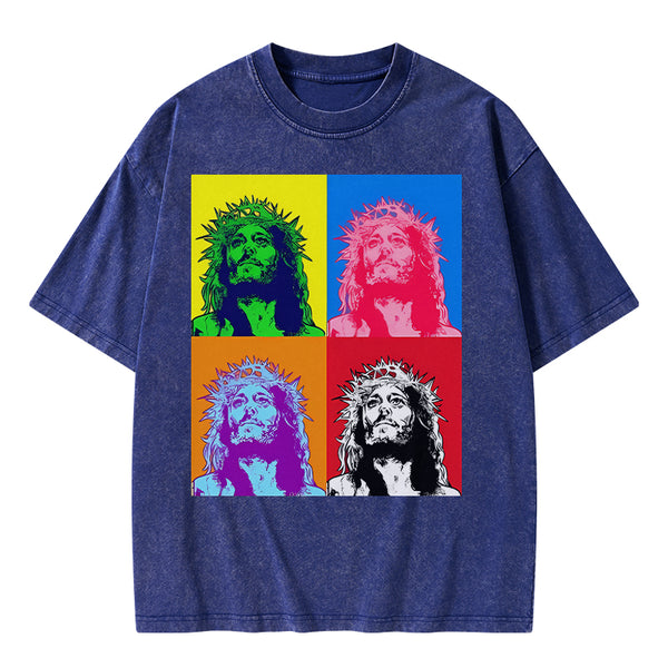 GC-WTSA1314 Jesus Christian Washed T-Shirt