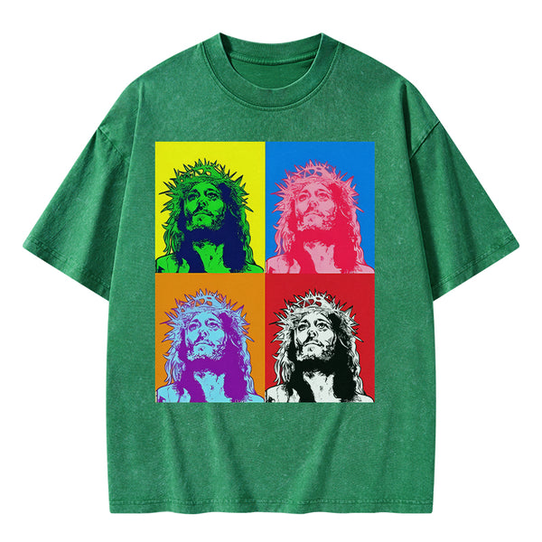 GC-WTSA1314 Jesus Christian Washed T-Shirt