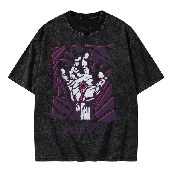 GC-WTSA1379 Alive Christian Washed T-Shirt