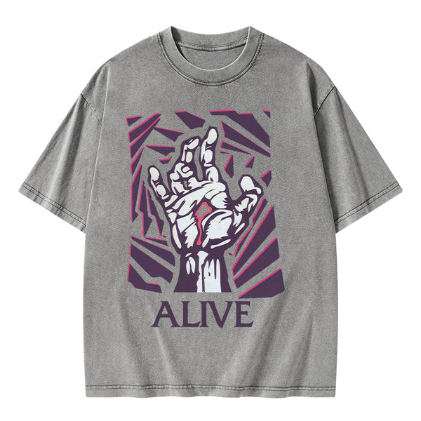 GC-WTSA1379 Alive Christian Washed T-Shirt