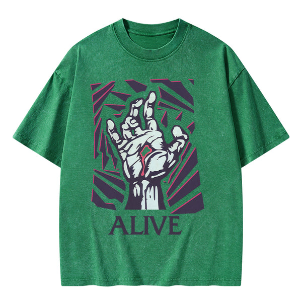 GC-WTSA1379 Alive Christian Washed T-Shirt