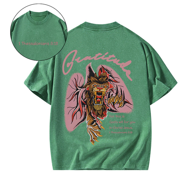 Gratitude Brandon Lake Christian Washed T-Shirt