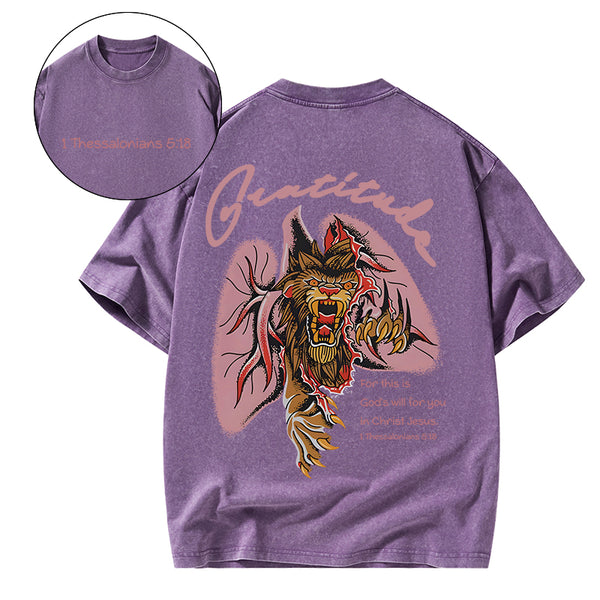 Gratitude Brandon Lake Christian Washed T-Shirt