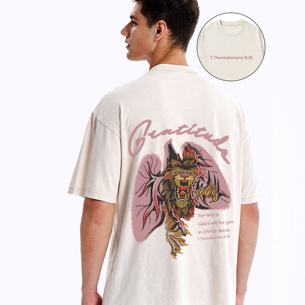 Gratitude Brandon Lake Christian Washed T-Shirt
